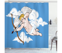 Little Cupid with Arrow Shower Curtain