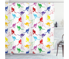Vibrant Wildlife Concept Shower Curtain