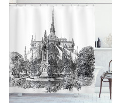 Historic French Landmark Shower Curtain