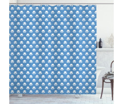 Simplistic Style Composition Shower Curtain