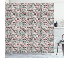 Blossoms and Dragonflies Shower Curtain