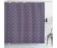 Blossoming Flowers Bouquet Shower Curtain