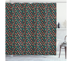 Abstract Shapes Geometric Shower Curtain