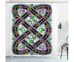 Celtic Ornamental Motif Shower Curtain