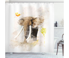 Paintbursh Art Shower Curtain