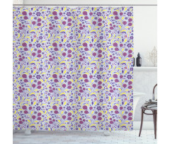 Abstract Spring Botany Art Shower Curtain