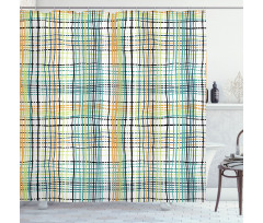 Modern Cuvy Lines Shower Curtain