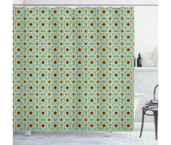 Geometric Modern Rounds Shower Curtain