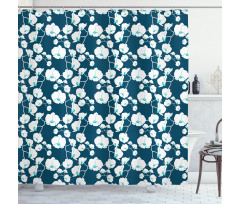 Delicate Floral Branch Shower Curtain