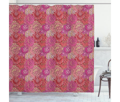 Feminine Blooming Petals Shower Curtain