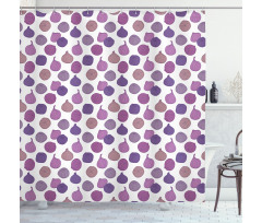 Purple Tones Figs Fruit Art Shower Curtain