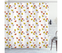Simplistic Fennel Pattern Shower Curtain