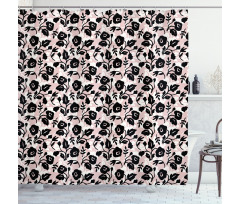 Flowers Abstract Corsage Shower Curtain