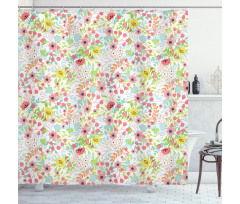 Blossoming Garden Art Design Shower Curtain