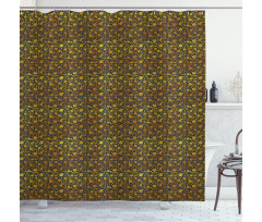 Ombre Style Roses Romantic Shower Curtain