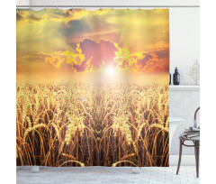Anther Field Sunset Shower Curtain