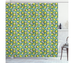 Hawaiian Nature Hibiscus Shower Curtain