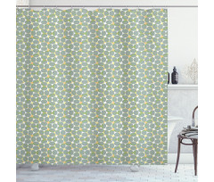 Pastel Overlapping Ovals Shower Curtain