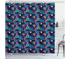 Tropical Island Nature Toucan Shower Curtain