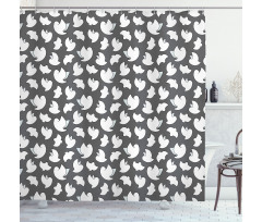 Flying Doves Wings Shower Curtain