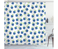 Tasty Blueberry Shower Curtain