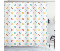 Childish Color Hoops Shower Curtain