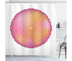 Vivid Bohemian Motif Shower Curtain
