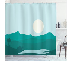Animal in the Lake Shower Curtain