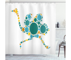 Abstract Geometric Modern Shower Curtain