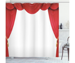 Classic Stage Curtains Open Shower Curtain