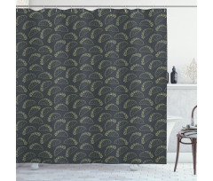 Doodle Style Tortilla Rolls Shower Curtain