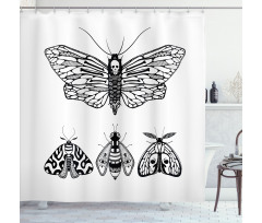 Minimalist Wings Art Shower Curtain