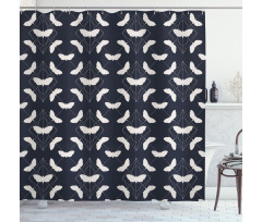 Silhouette Butterflies Shower Curtain