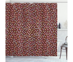 Polka Dot Glaze Sprinkles Shower Curtain