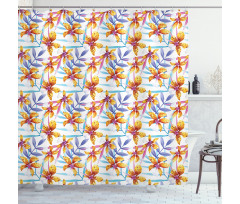 Watercolor Floral Artwork Shower Curtain