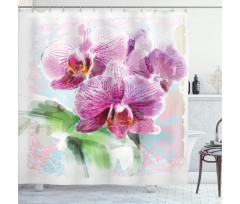 Posy of Hawaiian Plant Art Shower Curtain