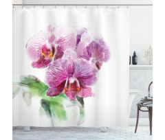 Floristry Art Watercolors Shower Curtain