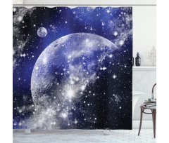 Nebula Galaxy Scenery Shower Curtain