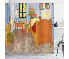 Painting of Room Interior Shower Curtain
