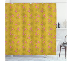 Leaves Ornamental Autumn Shower Curtain