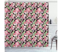 Japanese Blossoming Cherry Shower Curtain