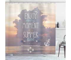 Dream Words Summer Time Art Shower Curtain