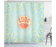 Greeting Text Shower Curtain