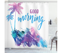 Tropical Vibe Shower Curtain