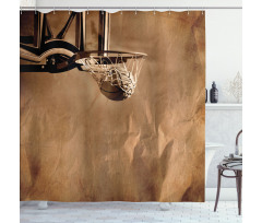 Ball in Net Scoring Shower Curtain