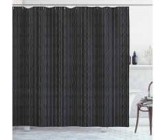 Black and White Stripes Shower Curtain