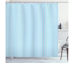 Uneven Crooked Wide Lines Shower Curtain