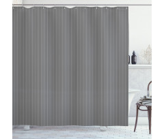 Geometric Primitive Motif Shower Curtain