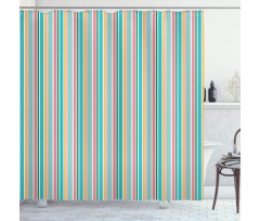 Funky Thin Lines Shower Curtain