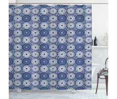 Large Flowers Curls Shower Curtain